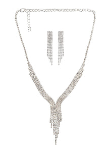 Light Flow Set Crystal Statement Necklace