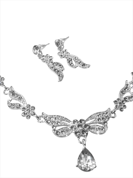 Handmade Brass Jewelry Set – Minimalist Earrings and Necklace – Spring Collection Gift for Her