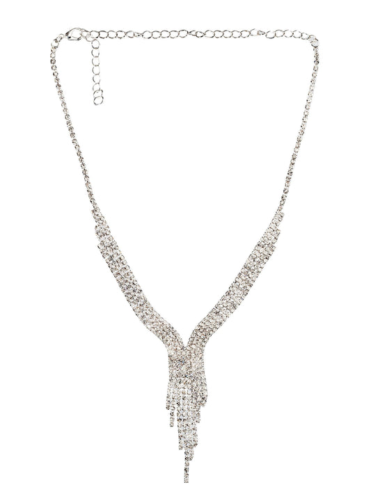 Light Flow Set Crystal Statement Necklace