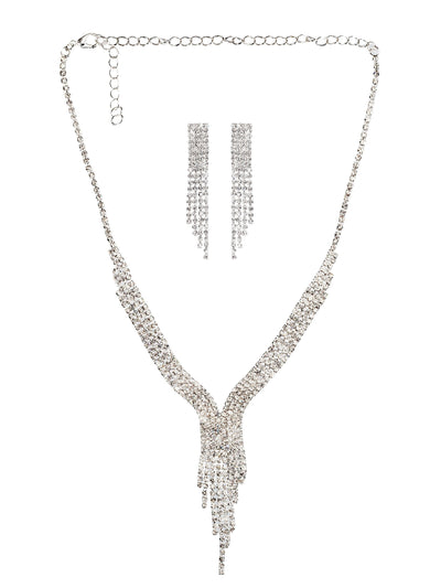 Light Flow Set Crystal Statement Necklace