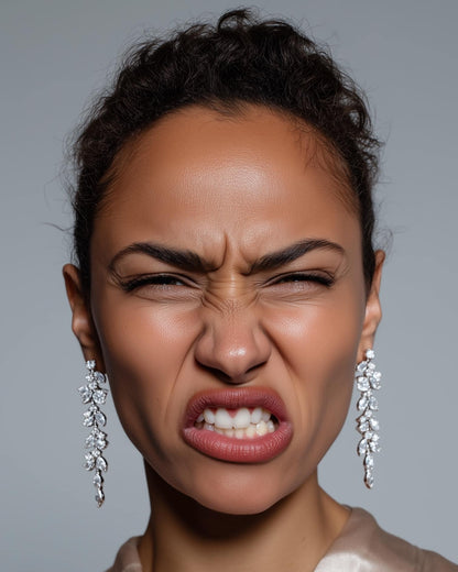 Light Whisper Earrings – Handmade Silver-Tone Brass Drop Earrings – Minimalist & Hypoallergenic