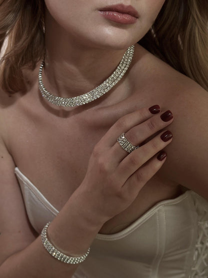 Perfect Balance Brass Jewelry Set • Reversible Gold Necklace + Bracelet • Minimalist Everyday Gift for Her