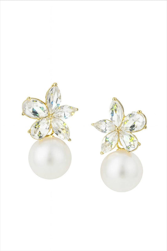 Pearl Blossom Earrings — view 3