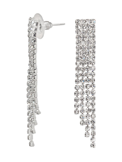 Light Flow Set – Luxury Hand-Set Jewelry Over 300 – Crystal  Pearl Necklace  Earrings  - Elegant Gift for Her