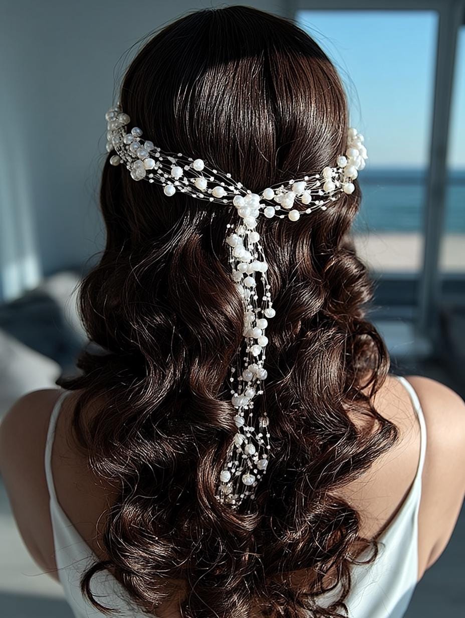 Perfect Moment Jewelry Set – Pearl  Crystal Bridal Necklace & Earrings – Wedding Jewelry Set – Gift for Her