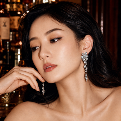 Crystal Cascade Earrings