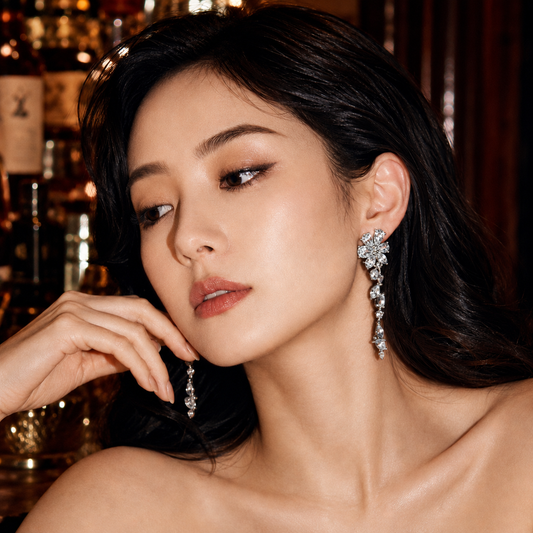 Crystal Cascade Earrings