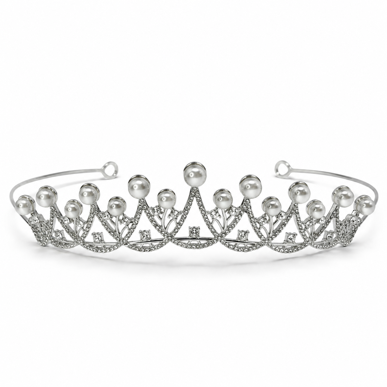 Eternal Grace Pearl Bridal Tiara — view 5