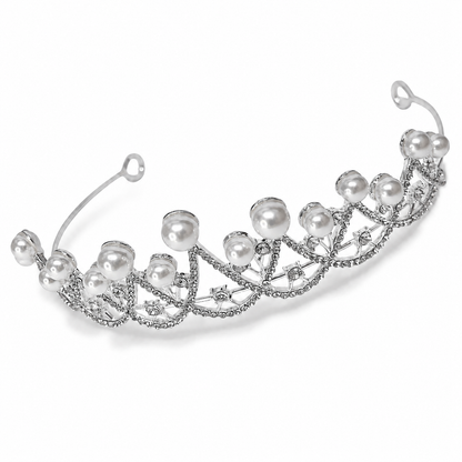 Eternal Grace Pearl Bridal Tiara — view 6