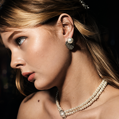 Pure Elegance Pearl Drop Earrings