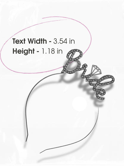 Shine Statement Crystal Letter Headband – Silver Rhinestone Bridal Hairpiece – Personalized Letter Tiara