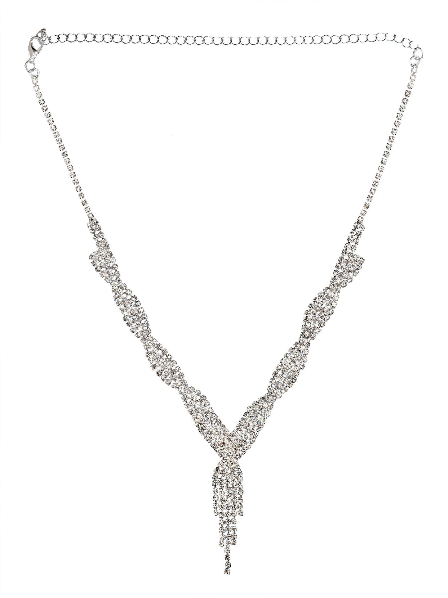 Rhythm of Light Set – Gold-Tone Brass Jewelry Set, Minimalist Sparkling Necklace & Earrings, Modern Elegant Gift for Her