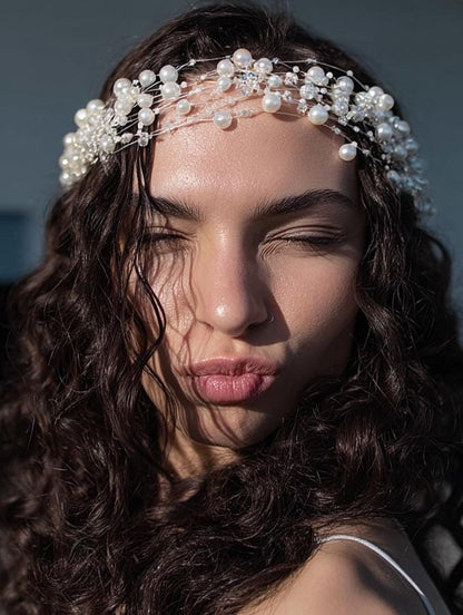 Perfect Moment Jewelry Set – Pearl  Crystal Bridal Necklace & Earrings – Wedding Jewelry Set – Gift for Her