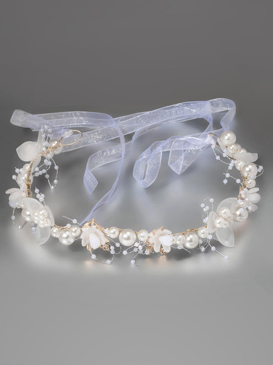 Floating Pearl & Crystal Jewelry Set • Dainty Minimalist Necklace and Earrings • Bridesmaid Wedding Gift • Tarnish Free Silver