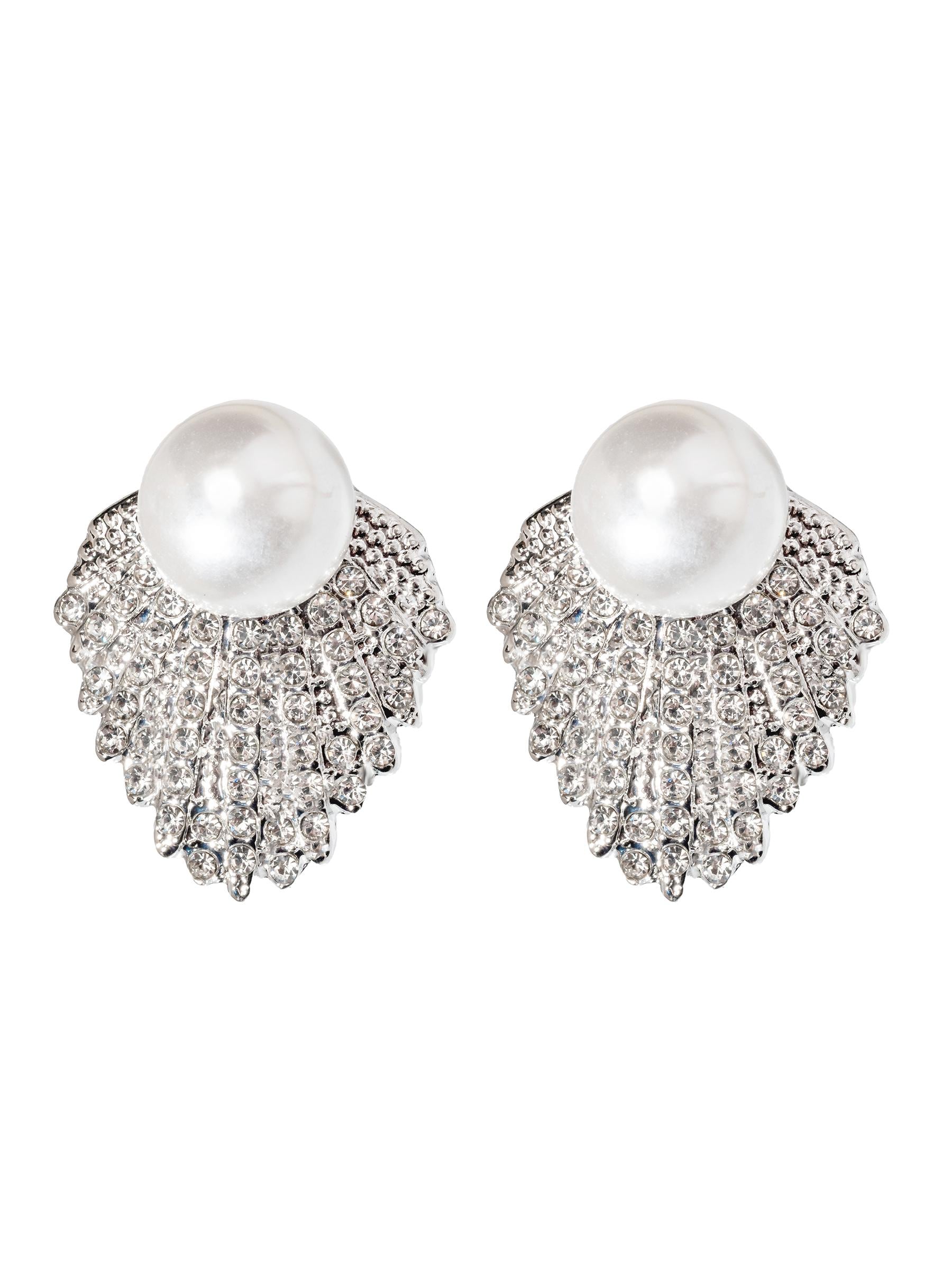 Pure Elegance Pearl Drop Earrings 