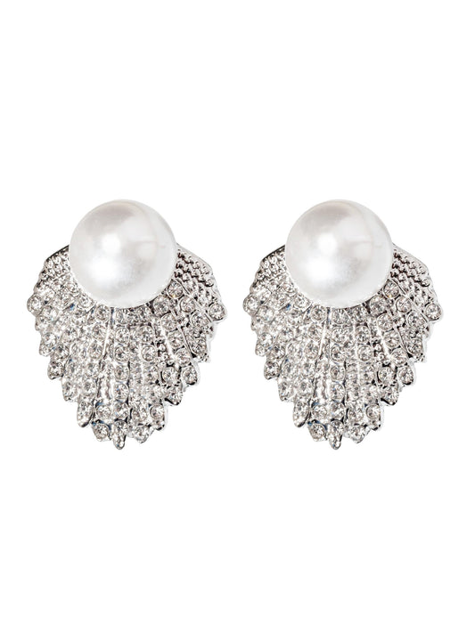 Pure Elegance Pearl Drop Earrings 