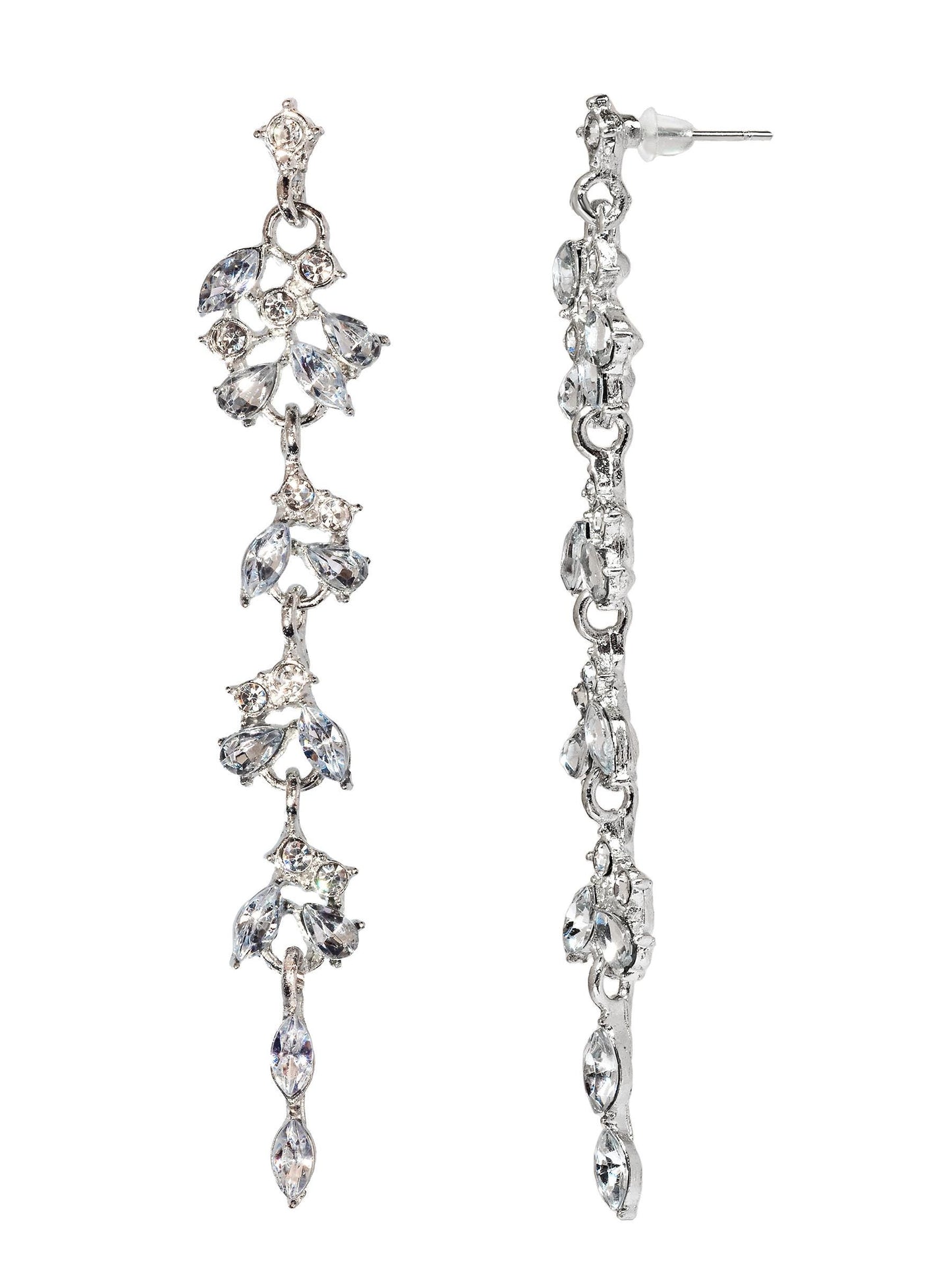 Light Whisper Earrings – Handmade Silver-Tone Brass Drop Earrings – Minimalist & Hypoallergenic