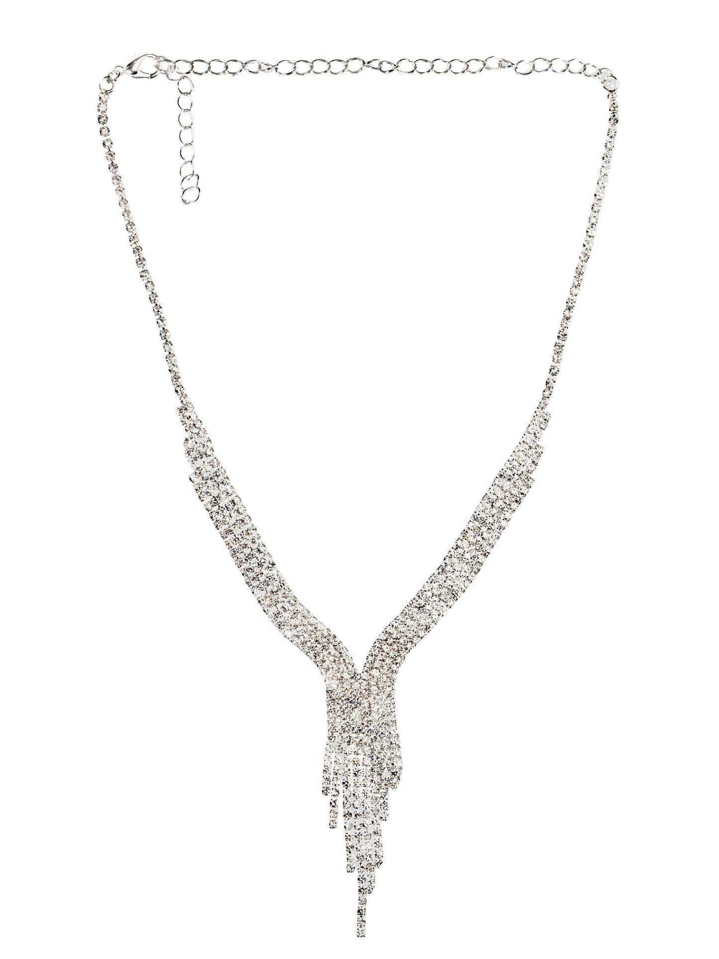 Light Flow Set Crystal Statement Necklace