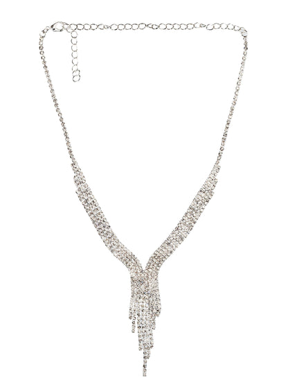 Light Flow Set Crystal Statement Necklace